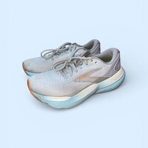 Brooks Glycerin 21 Women's 6 Running Shoes Gray Blue Sneakers Athletic